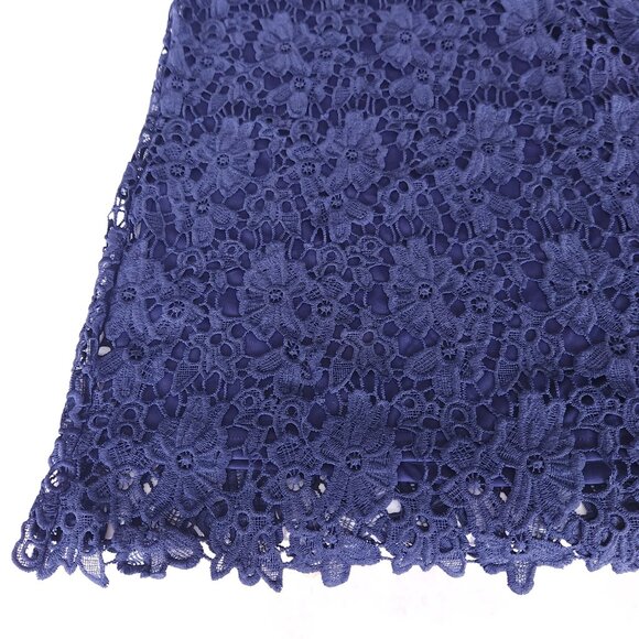 Nina Leonard Navy Blue Lace Dress, Plus size 3X - Picture 10 of 16